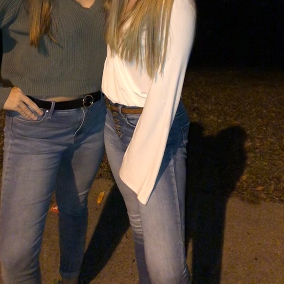 Boutique High Waisted Cutoff Skinny Jeans, 27 - Picture 2 of 7